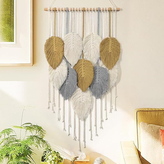Heimdekor Macramé Wandbehang Karnz