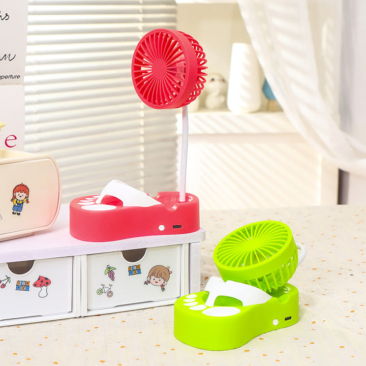 Unisex Tragbarer USB Tischventilator mit flexiblem Arm und mehreren Geschwindigkeitsstufen Karnz
