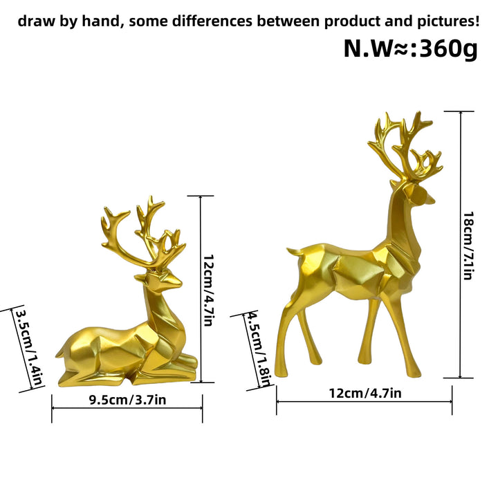 Elegante Hirsch Skulptur Karnz