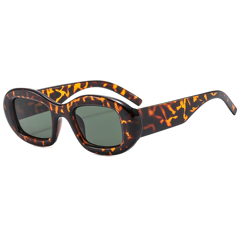 Damen Modische Sonnenbrille mit weichem, geschwungenem Rahmen Karnz