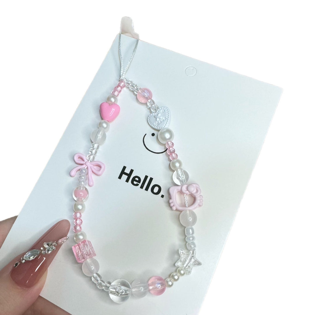 Charm Beaded Phone Halskette Karnz