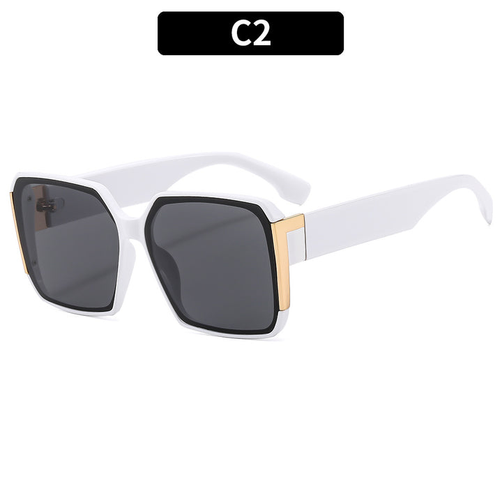 Retro-inspirierte übergroße quadratische Sonnenbrille