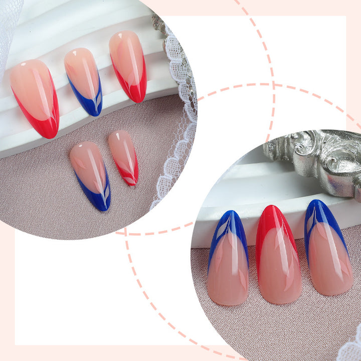 Press-On Nagelkunst Set mit elegantem Farbverlauf Design Karnz