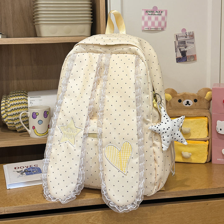 Verspielter dekorativer Patchwork-Rucksack Karnz