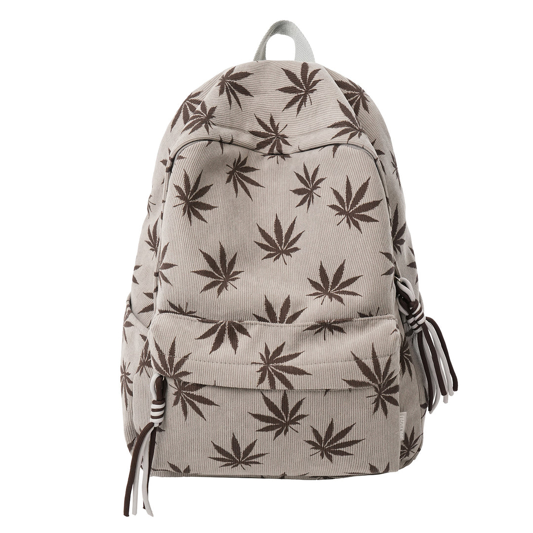 Stylische Blattmuster-Rucksack Karnz