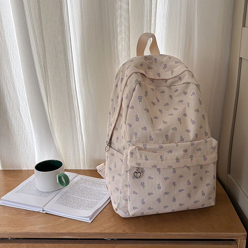 Blumengemusterter Freizeitrucksack Karnz