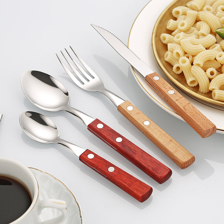 Dessertlöffel mit Ergonomischem Holzgriff Karnz