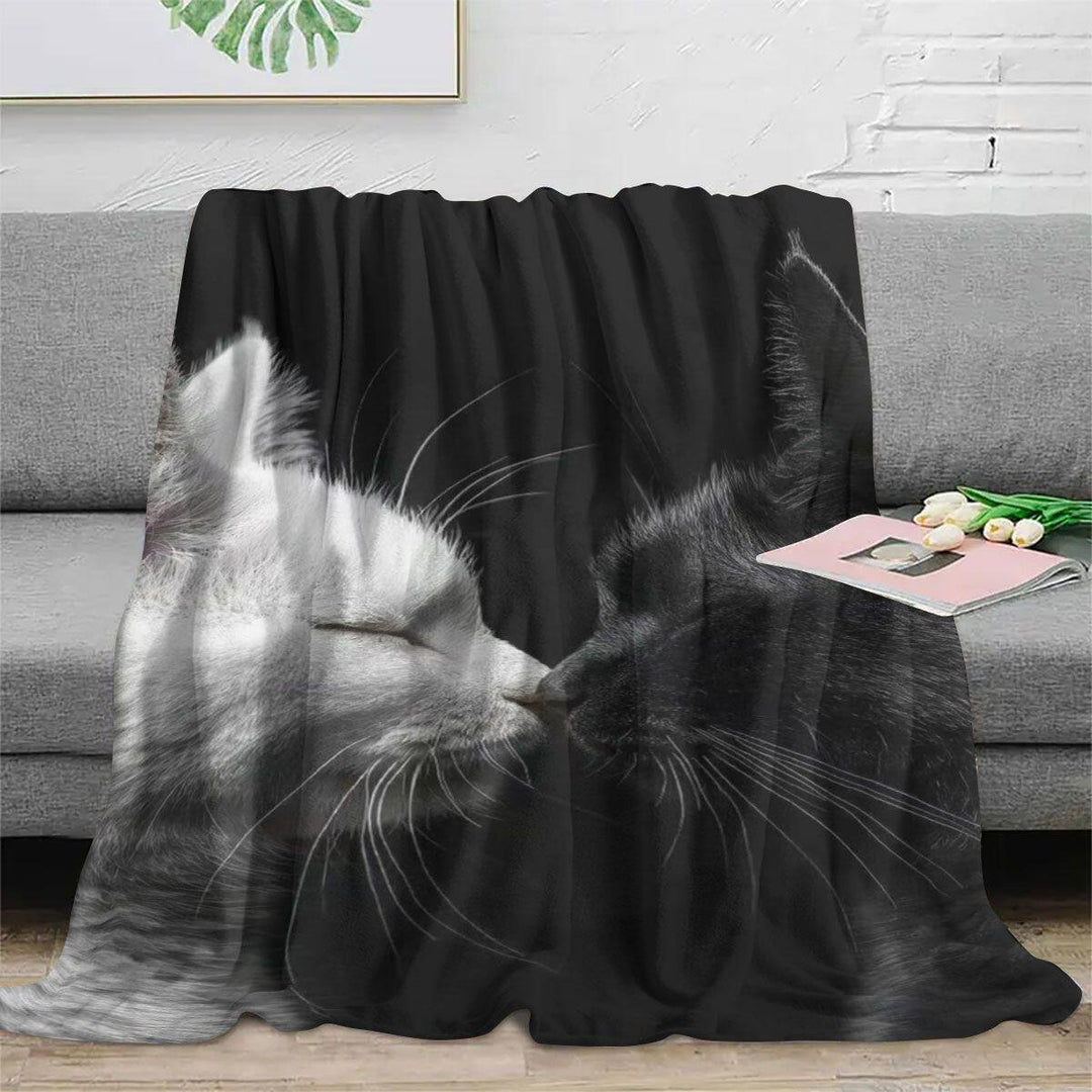 Künstlerische katzenmotivierte Fleece-Decke