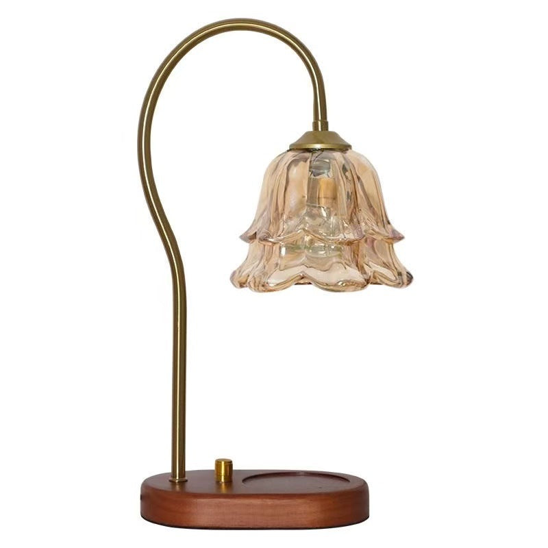 Elegante Glastischlampe