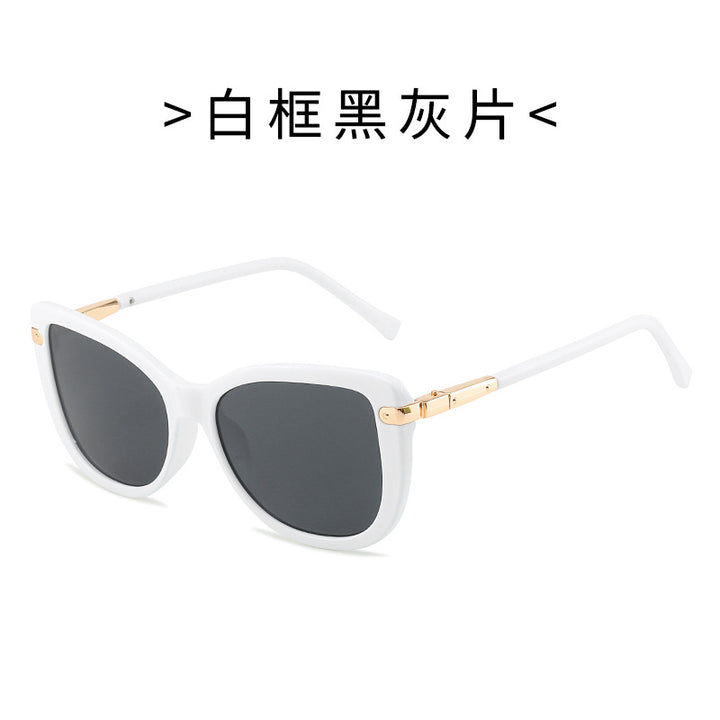 Damen Modische Katzenaugen-Sonnenbrille mit luxuriösem Rahmen Karnz