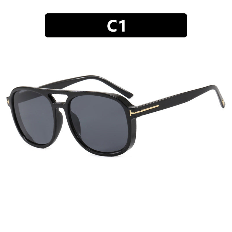 Damen quadratische Sonnenbrille mit luxuriösem Kunststoffrahmen und verspiegelten Gläsern Karnz