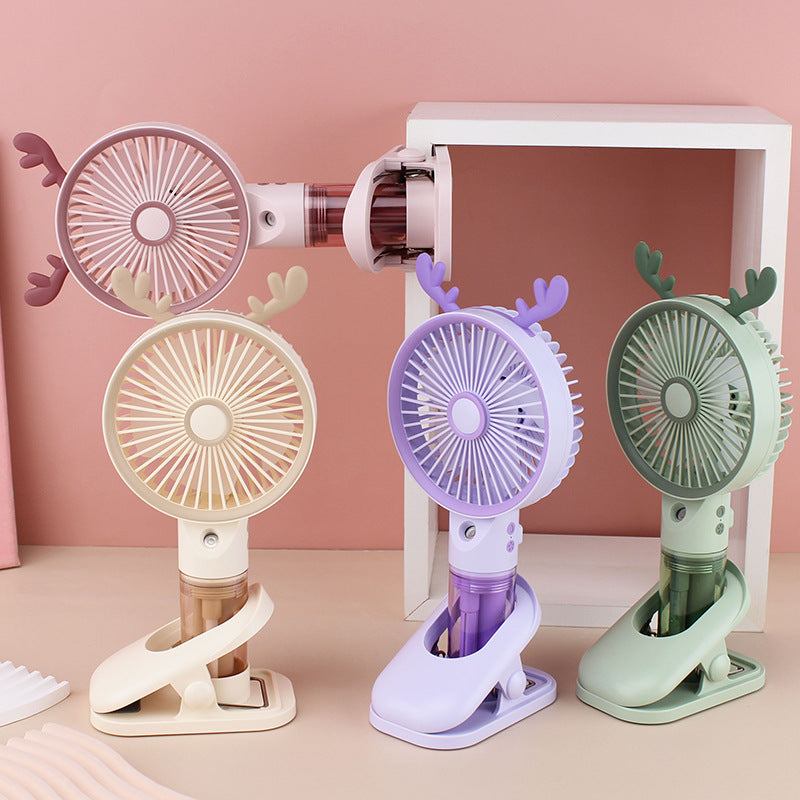 Damen Tragbarer Handventilator mit Sprühfunktion Karnz