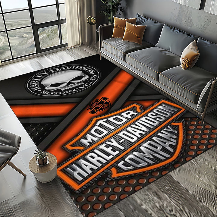 Harley Davidson Logo Bereich Teppich