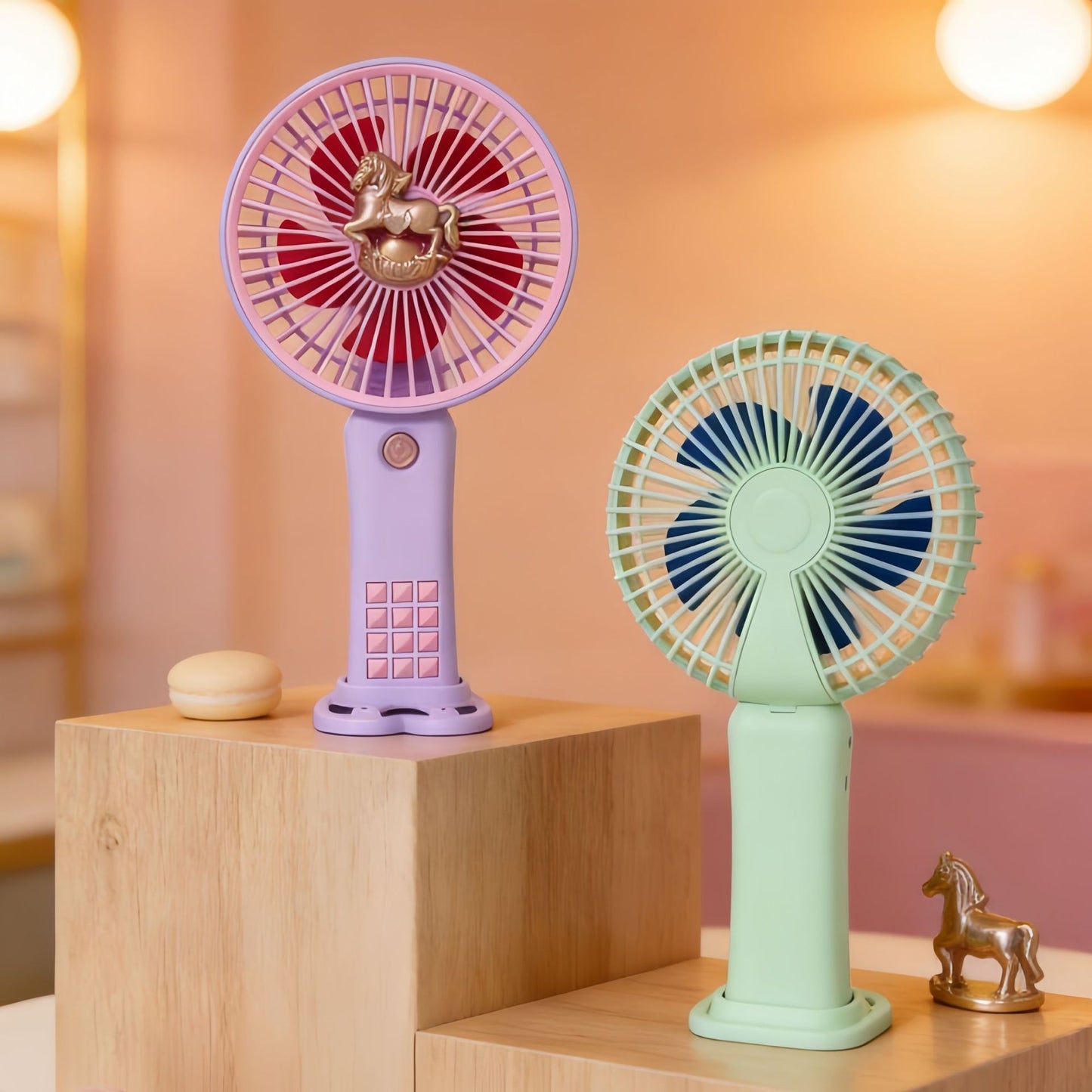 Damen Tragbarer Handventilator mit innovativem Einhorn-Design Karnz