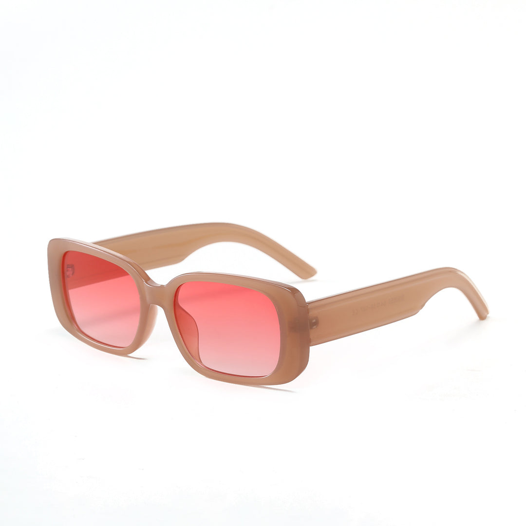 Damen rechteckige Sonnenbrille mit stilvollem Rahmen Karnz