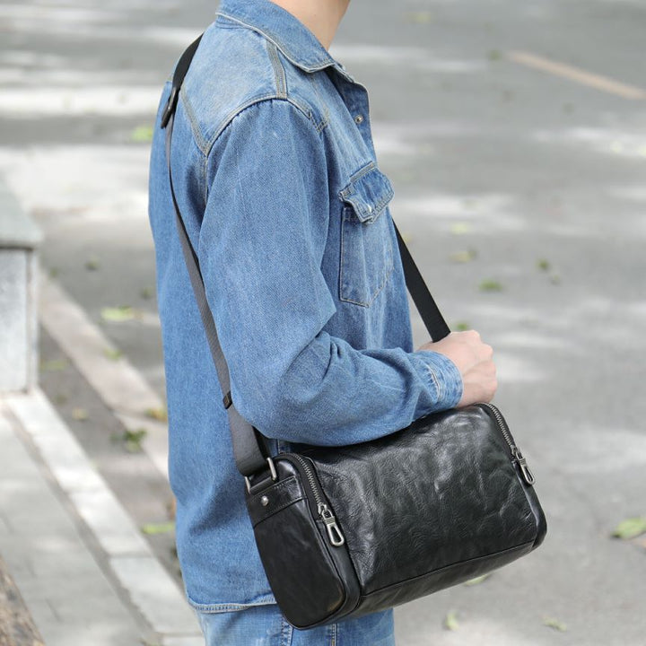 Premium Leder Umhängetasche