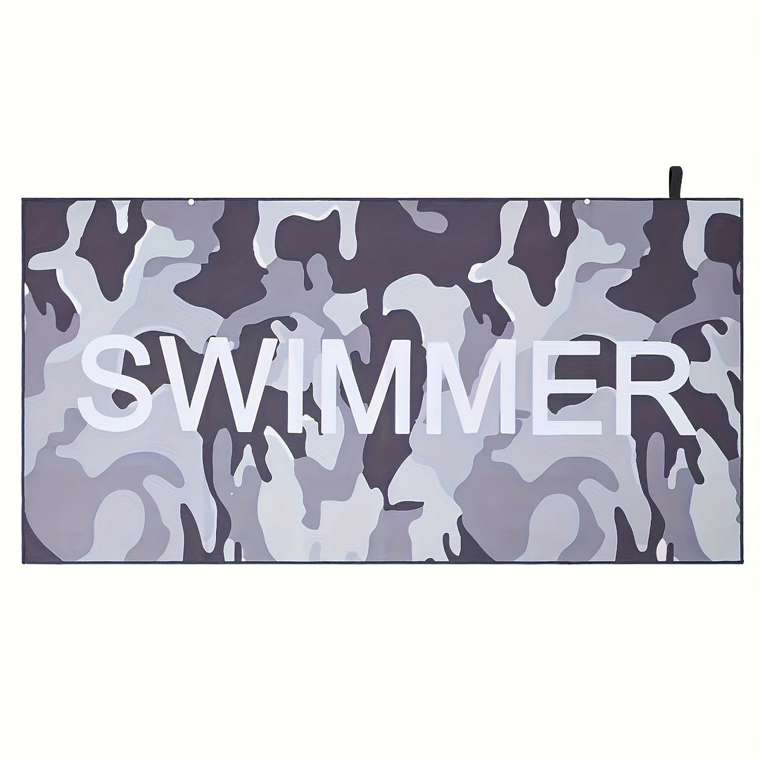 Damen Stranddecke mit farbenfrohem Surfmotiv Karnz