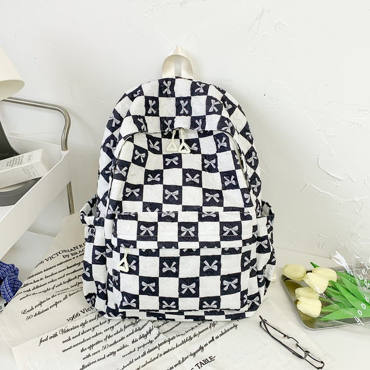 Verspielter Schleifen-Druck-Rucksack