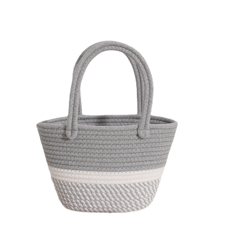 Damen Modische Strandtasche aus geflochtenem Damenmaterial Karnz