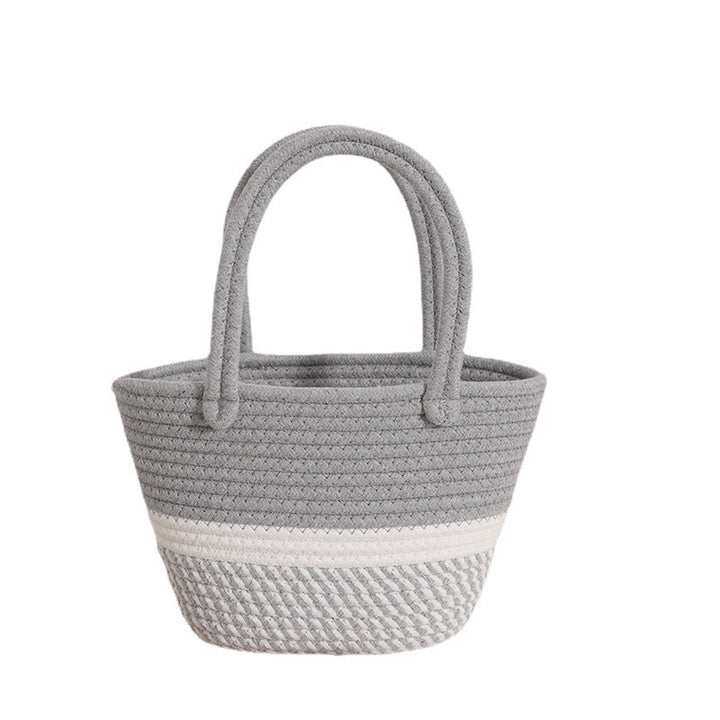 Damen Modische Strandtasche aus geflochtenem Damenmaterial Karnz