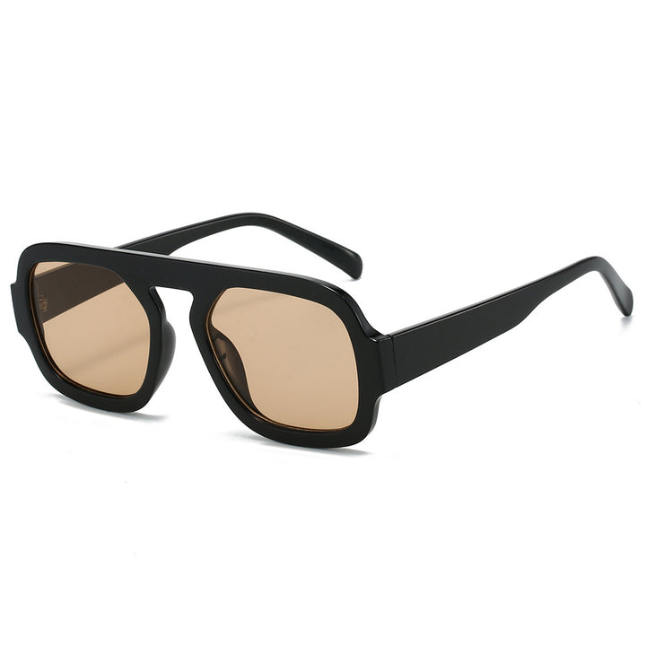 Oversized geometrische Linsen Sonnenbrille Karnz