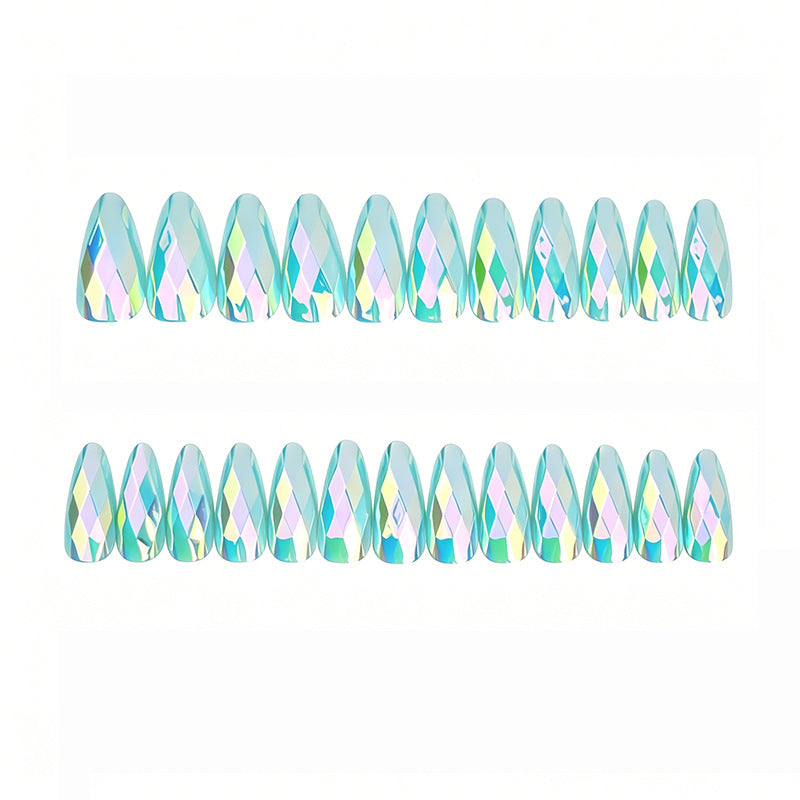 Elegante geometrische Design Nagelkunst Erweiterungen Karnz