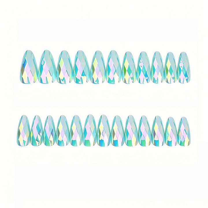Elegante geometrische Design Nagelkunst Erweiterungen Karnz