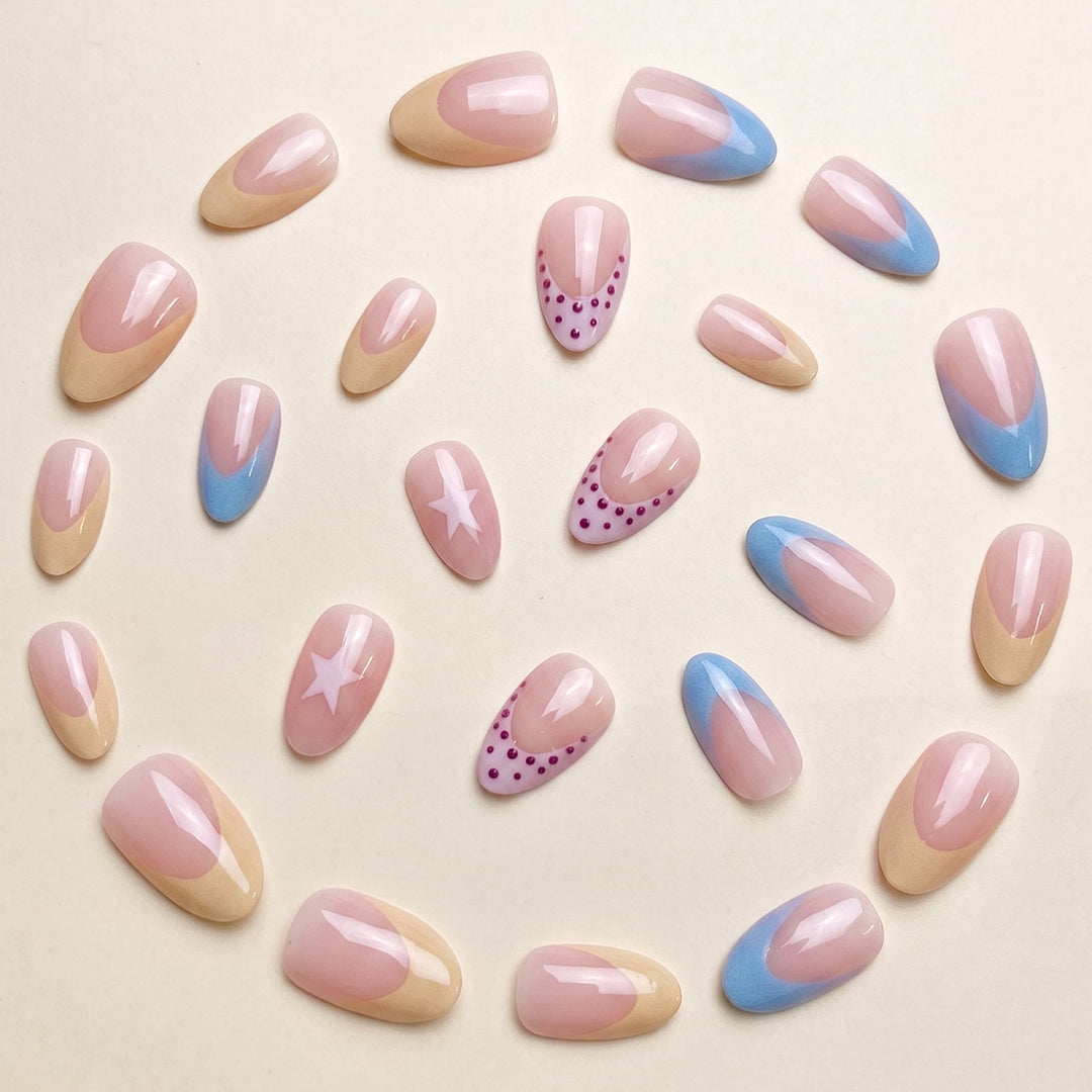 Dekoratives thematisches Press-On-Nagelset