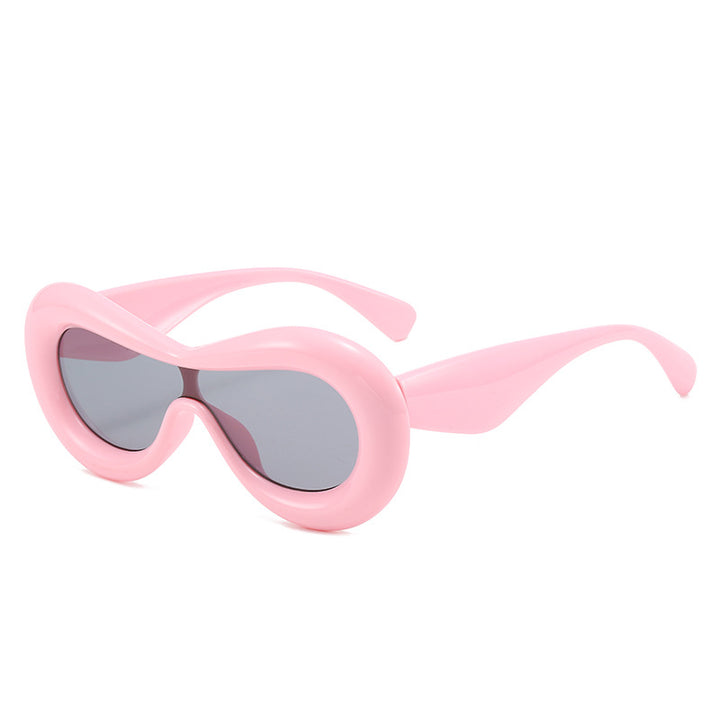 Damen futuristische Augenmaske Sonnenbrille Karnz