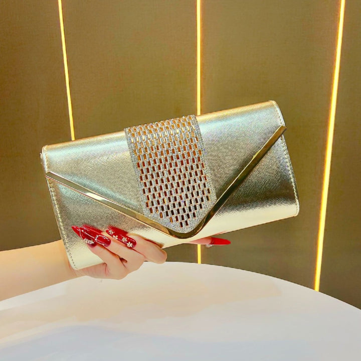 Elegante metallische Clutch
