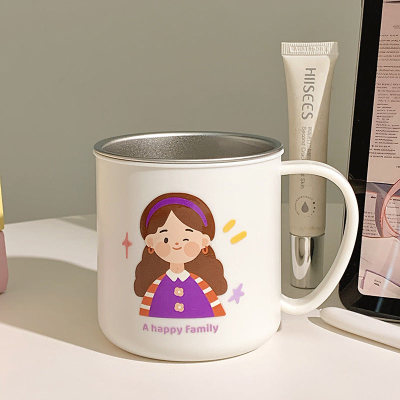 Keramiktasse mit Fröhlichem Familienmotiv Karnz 1786635457