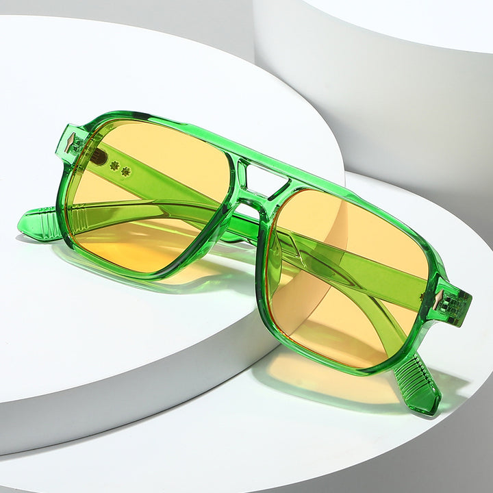 Modebewusste polarisierte rechteckige Sonnenbrille Karnz