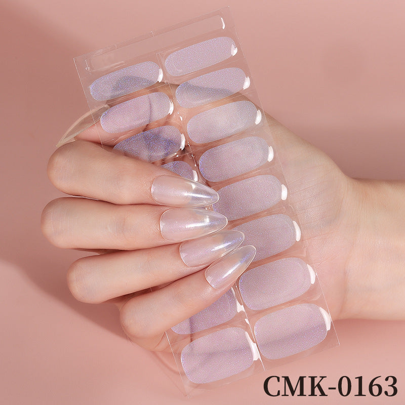 Glänzende Press-On Nail Wraps