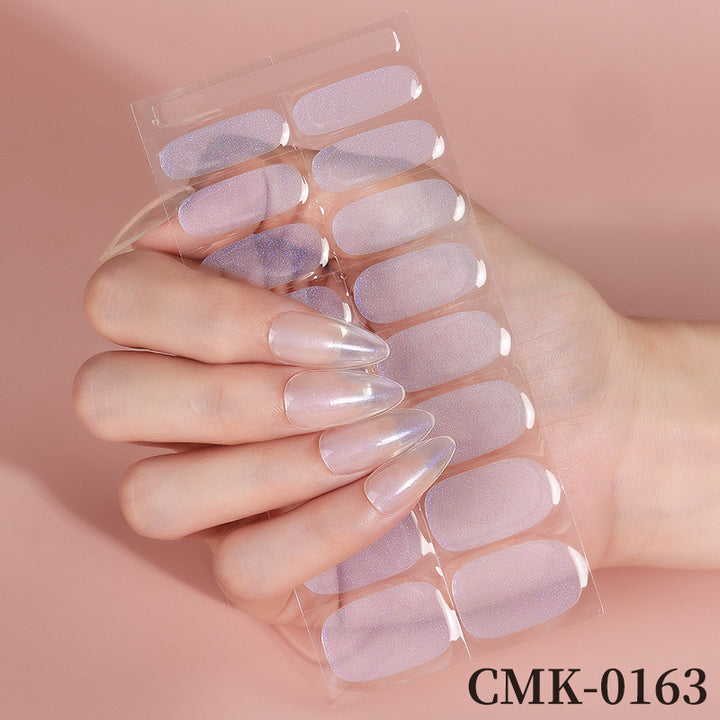 Glänzende Press-On Nail Wraps