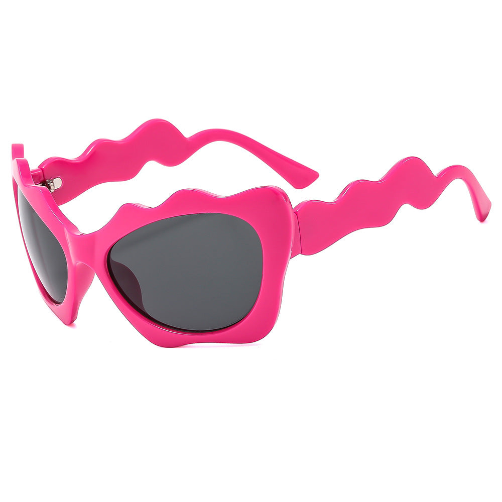 Damen Sonnenbrille im kreativen Wellen-Design Karnz