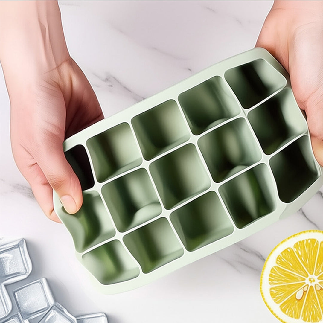Silikon-Eiswürfelform mit Praktischer Aufbewahrungsbox Karnz