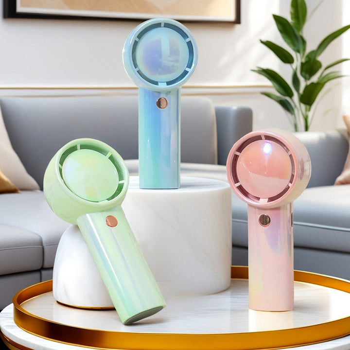 Damen Tragbarer Mini-Handventilator mit USB-Ladefunktion und flexiblem Design Karnz