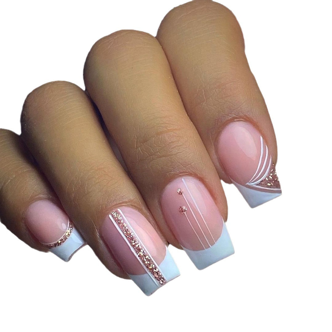 Elegante französische Tipps Gel-Nagelverlängerungen Karnz