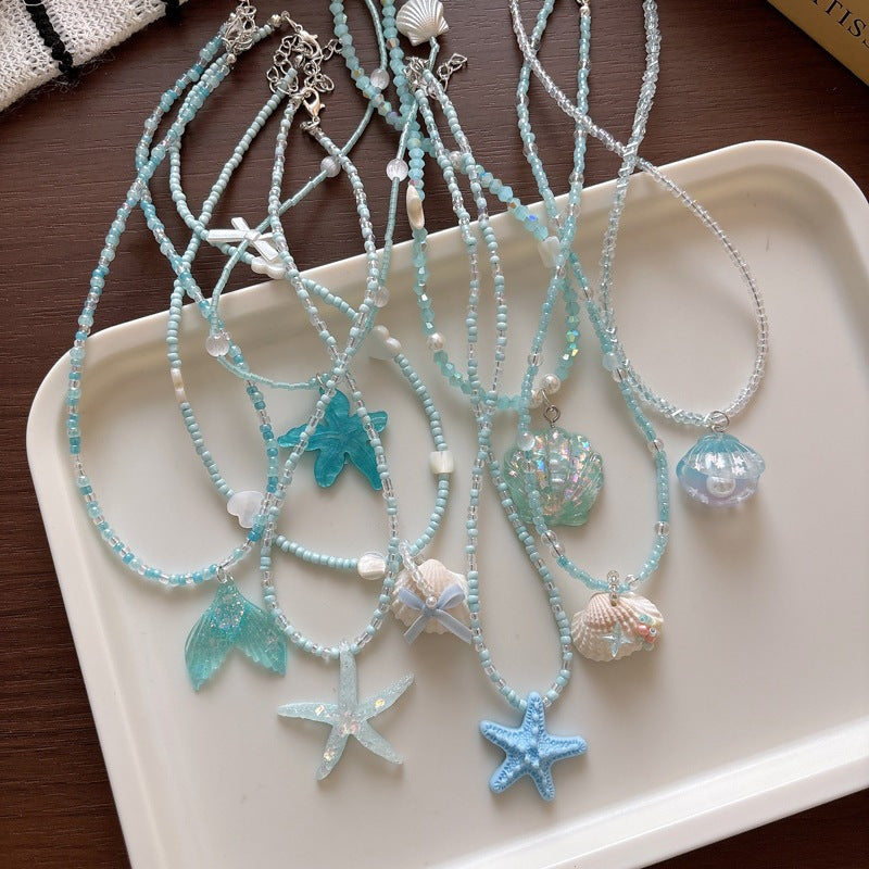 Halskette mit Glitzerfischschwanz Karnz