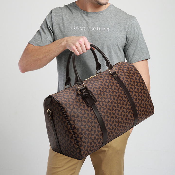 Geräumige Reisetasche mit Stilvollem Geometrischem Design Karnz