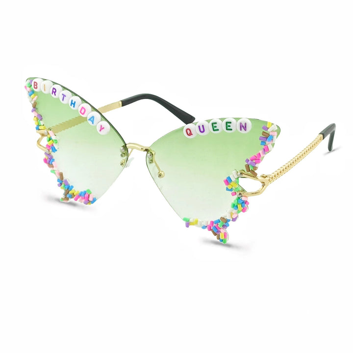 Damen Exklusive Party-Sonnenbrille mit individuellem Schriftzug Karnz