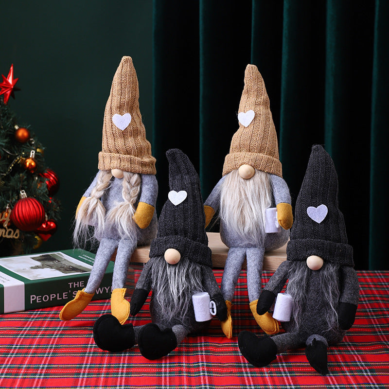 Dekorative Weihnachtsgnom Figur Karnz