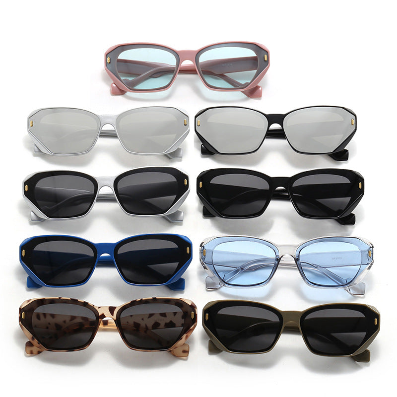 Damen futuristische Diamant-Sonnenbrille Karnz