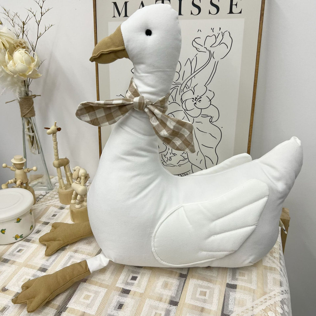 Handgefertigtes Langhals-Gans Plüsch Dekoratives Kinderzimmer Kissen