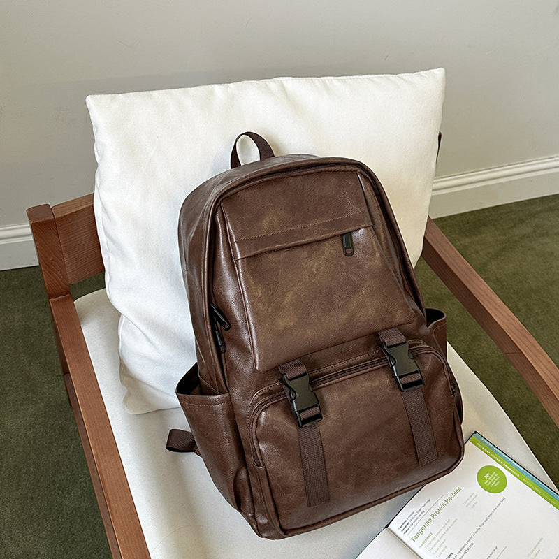 Vintage-Style Leder Rucksack Karnz
