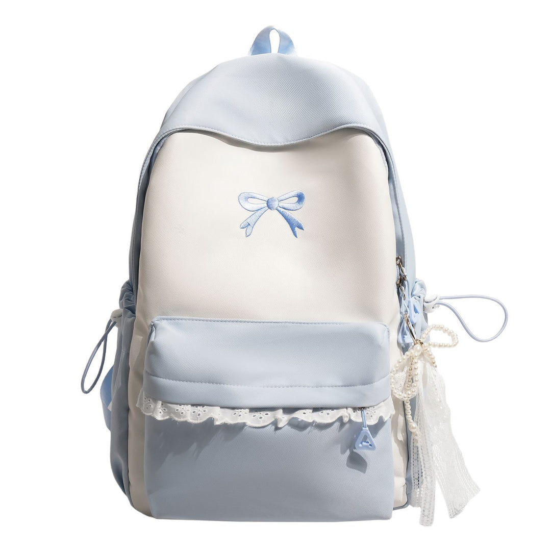 Schleifenverzierte Rucksack