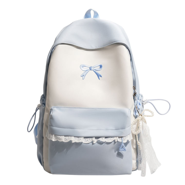 Schleifenverzierte Rucksack