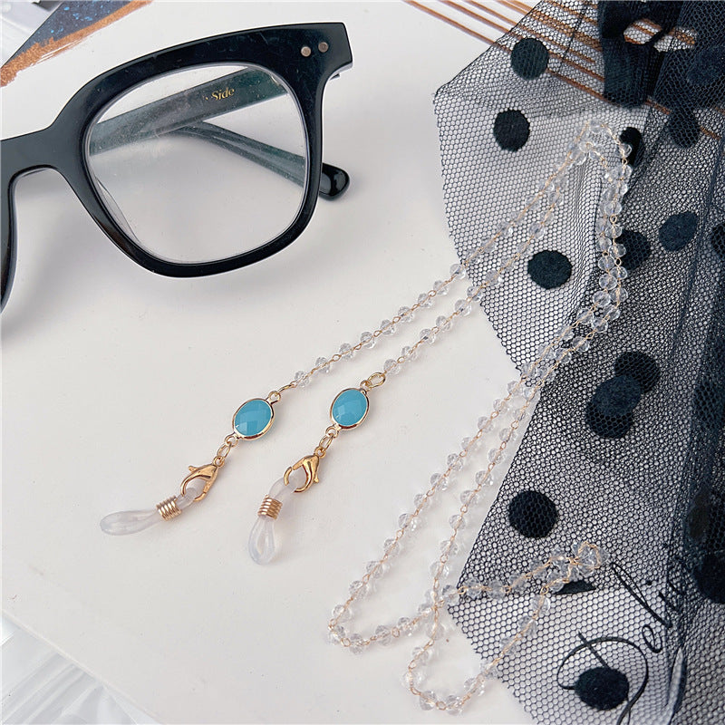 Stylische Perlen-Brillen Kette Karnz