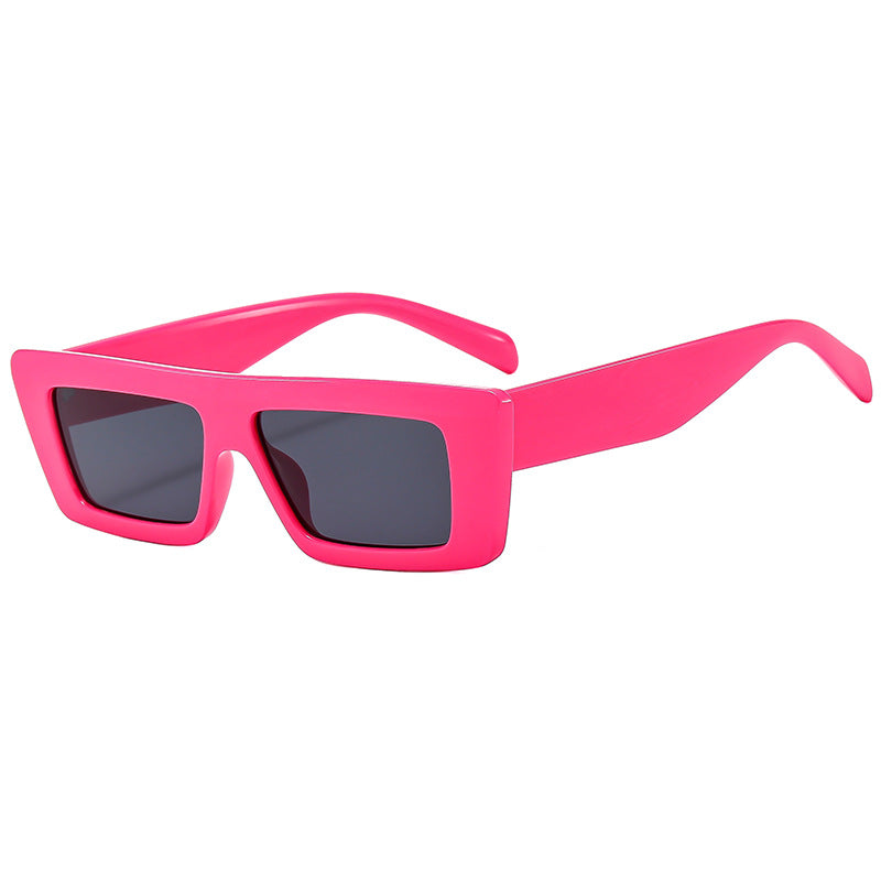 Damen Modische rechteckige Sonnenbrille im modernen Design Karnz