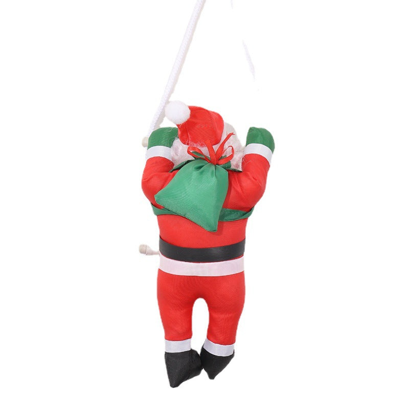 Dekorative Weihnachtsmann-Kletterfigur Karnz